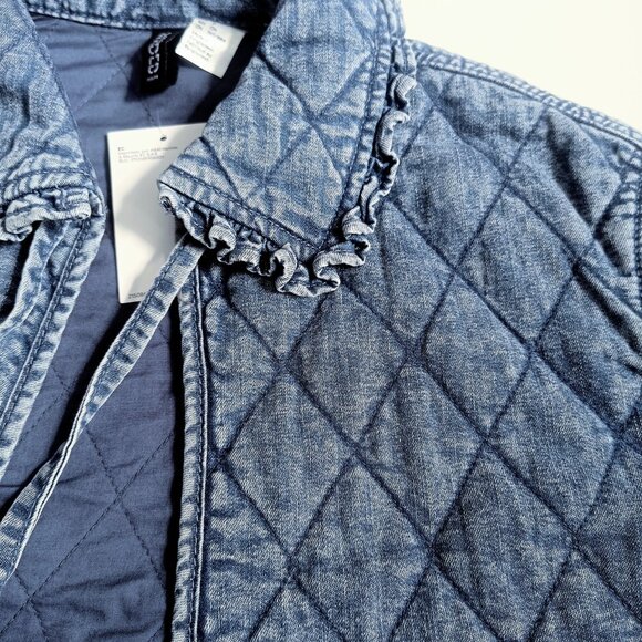 H&M Blue Quilted Jacket - Picture 7 of 8